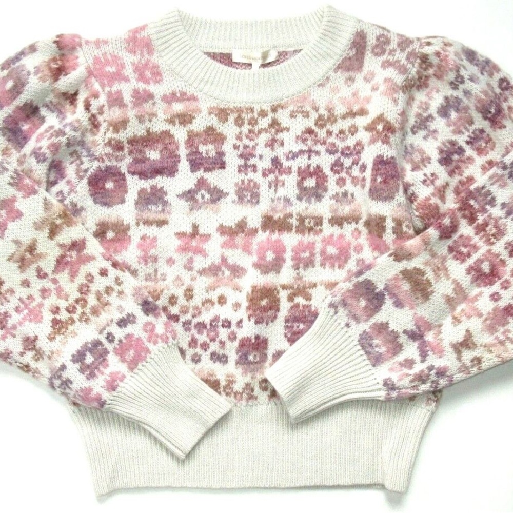 LoveShackFancy Pink Neutral Sweater